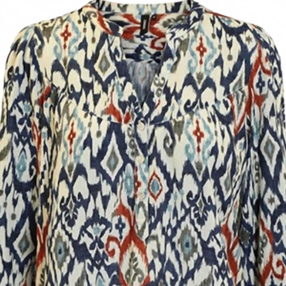 NEW JENSEN women's button up blouse in turtledove mix - Picture 2 of 2